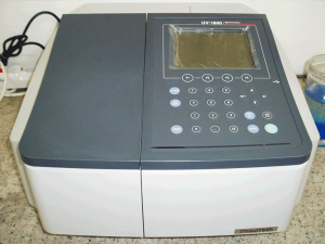 UV/Vis spectrophotometer (Shimadzu, UV-1800)